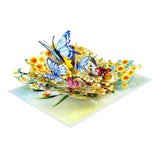 Gifts And Cards Enchanted Butterfly & Daffodil 3D Pop-Up Greeting Card – Floral Spring Surprise For Mother’S Day, Birthday, Thinking Of You, Or Garden Lovers – 6" X 8" With Notecard & Envelope
