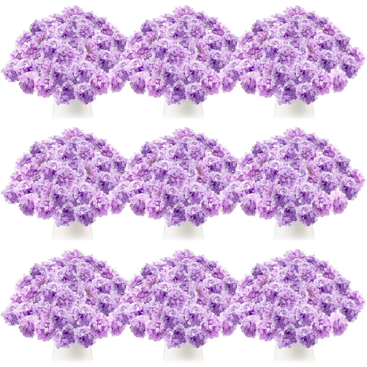 100 Pcs Hydrangea Artificial Flowers Bulk 7.48 Inch Artificial Hydrangeas With Removable Stems Faux Flowers Wedding Decor For Home Garden Party Decoration Diy Project (Lavender)