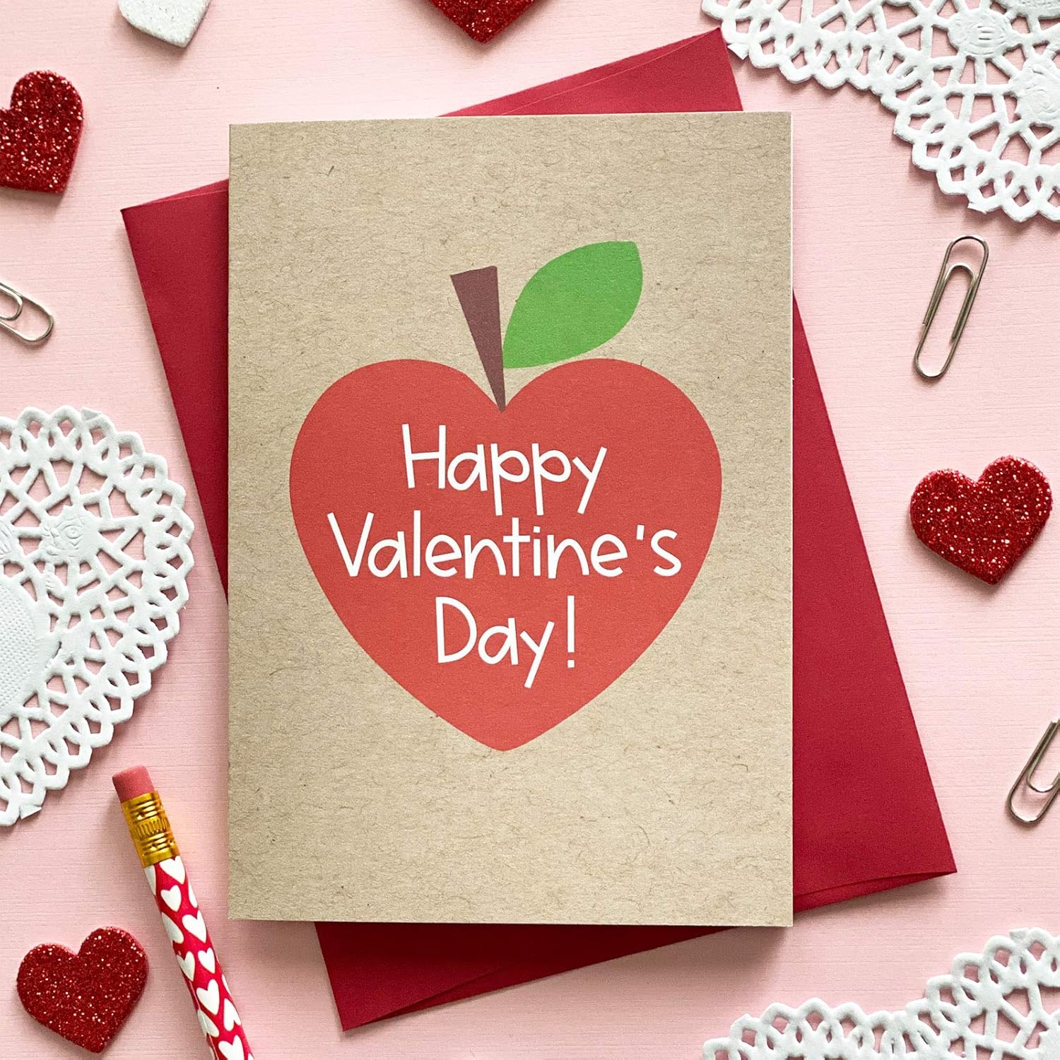 Valentines Day Cards For Teachers – 4 Pack Greeting Cards With Matching Envelopes – Perfect For Teachers, Educators, Principals, And School Staff