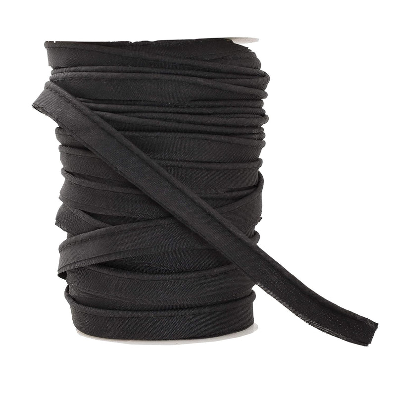 55 Yards Black Maxi Piping Trim With Welting Cord – 1/2 Inch Maxi Piping Bias