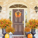 20 Bundles Artificial Fall Flowers Outdoor Uv Resistant Fake Autumn Flowers No Fade Faux Plastic Plants Thanksgiving Garden Window Box Farmhouse Décor