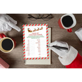 15 Christmas Phrase Fill In Word Game Cards- Holiday Party, Cookie Exchange, Office, Work, Church Group, Friends - Fun, Easy Activity For Women, Men, And Kids