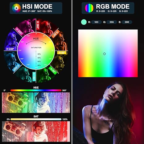 GVM 48 Inch RGB Tube Light Wand 660 Lamp Beads Photography Light Bar with App DMX Control
