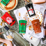 100 Pcs Plastic Christmas Cups 12 Oz Reusable Xmas Santa Elf Drinking Cups Disposables Christmas Coffee Mugs For Coffee Hot Chocolate Beer Ice Cream Party Supplies