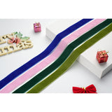Velvet Ribbon Decorations For Christmas Tree Diy Crafts, Xmas Light Pink Ribbons For Wedding Hair Bows Flower Home Garland Decor 1'' X 10 Yards X 1 Roll