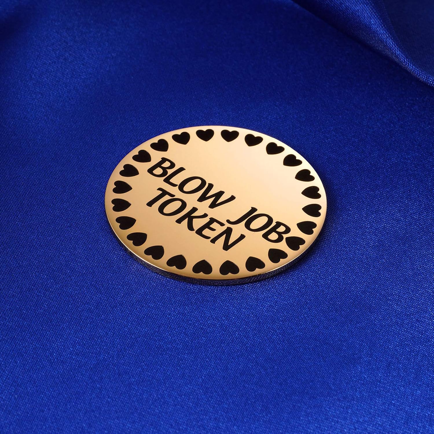 Funny Gift For Husband Or Boyfriend, Naughty Gifts For Him Or Men, Fiance Valentines Day Birthday Anniversary Token Coin Golden 1.5"
