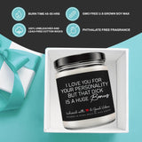 Candle Gifts For Men Funny, Boyfriend Candle, Made In Usa, 9 Oz, Funny Valentines Gifts For Boyfriend, Naughty Candles By