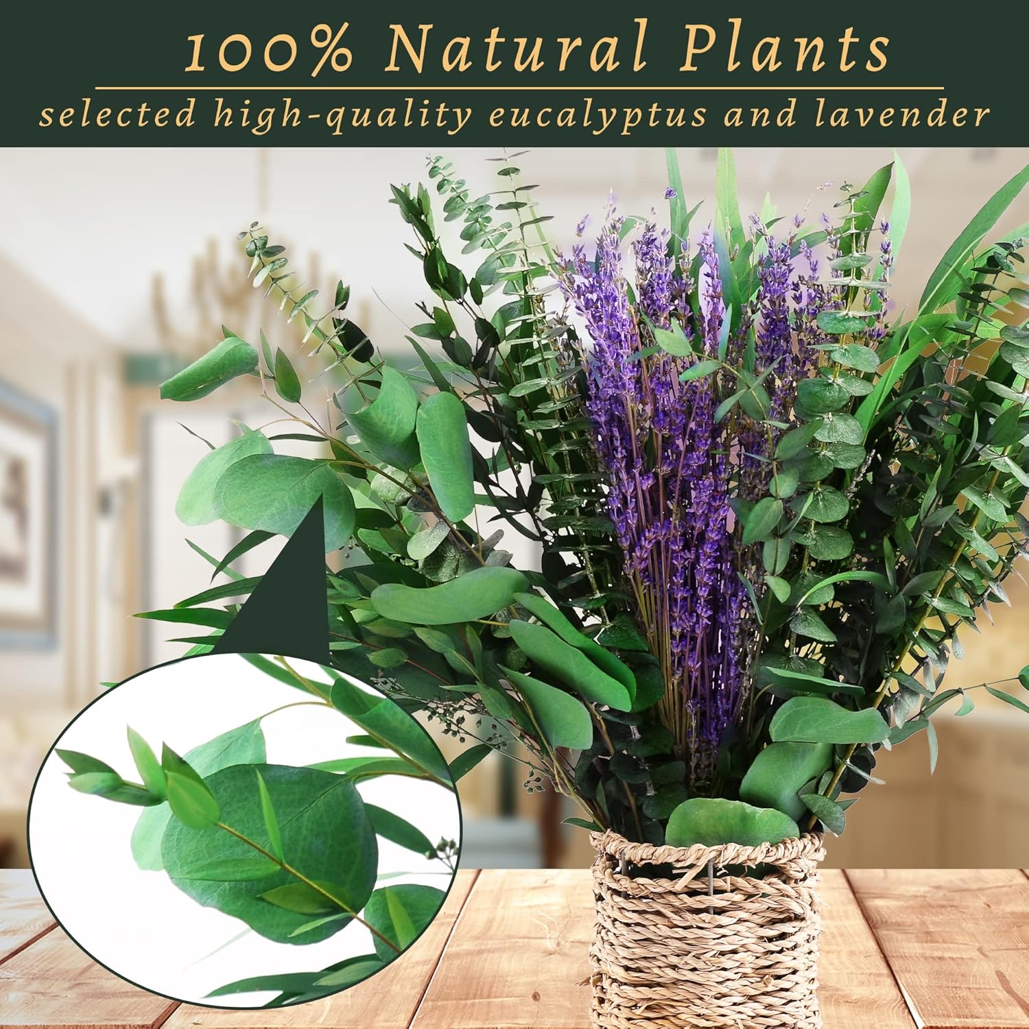 5 Kinds Eucalyptus & Lavender Flowers Bundles For Shower, 17'' Real Plants Leaves, Shower Wedding Home Decor, Shower Eucalyptus Haning Plants, Witchy Decor Aesthetic (75Pcs)