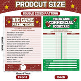 20 Pcs Football Game Cards For Football Theme Party Decorations Activity Duo Games Rugby Cards Set Cards Big Game Prediction Card The Big Games Commercial Scorecard Two-Player Sports Party Supplies
