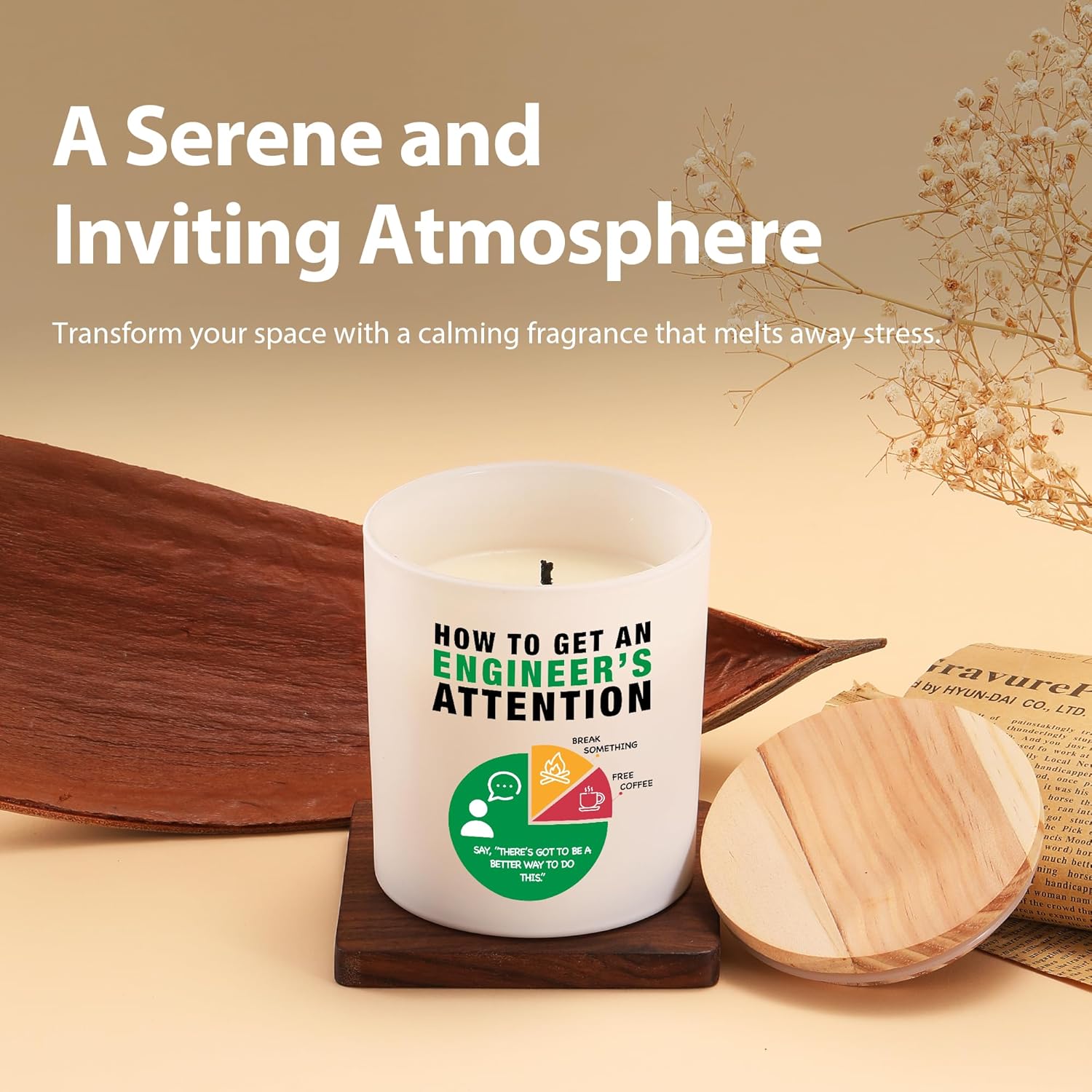 How To Get An Engineer'S Attention Candle Engineering Gifts Scented Candles Home Office Engineer Boyfriend Husband Student From Girlfriend Wife Jar Candles Lavender Sage Floral Scent 9.5 Oz