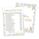 Wildflowers Games Cards, Wedding Shower Games Set, Wedding Shoe Bridal Shower Game, Spring Flower Themed Bachelorette Party Game, Engagement Party Decorations Supplies, Set Of 25 Cards-03