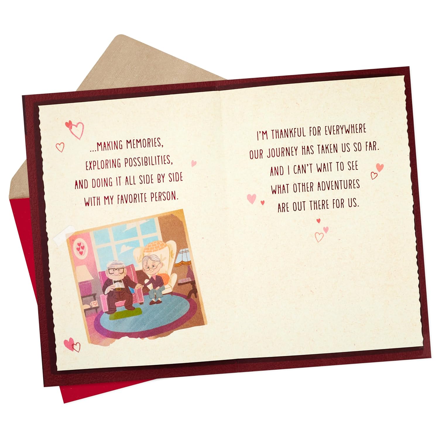 Hallmark Valentine's Day Card or Anniversary Card for Husband, Wife, Boyfriend, Girlfriend (Pixar Up, Life with You Is An Adventure)