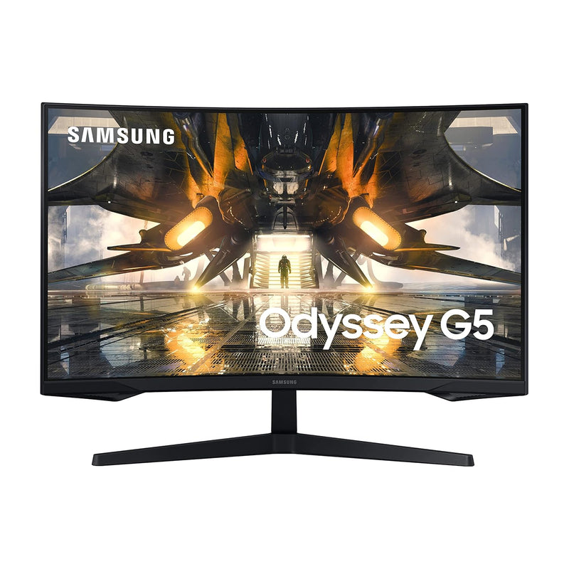 SAMSUNG 27" Odyssey G55A QHD 165Hz 1ms FreeSync Curved Gaming Monitor with HDR