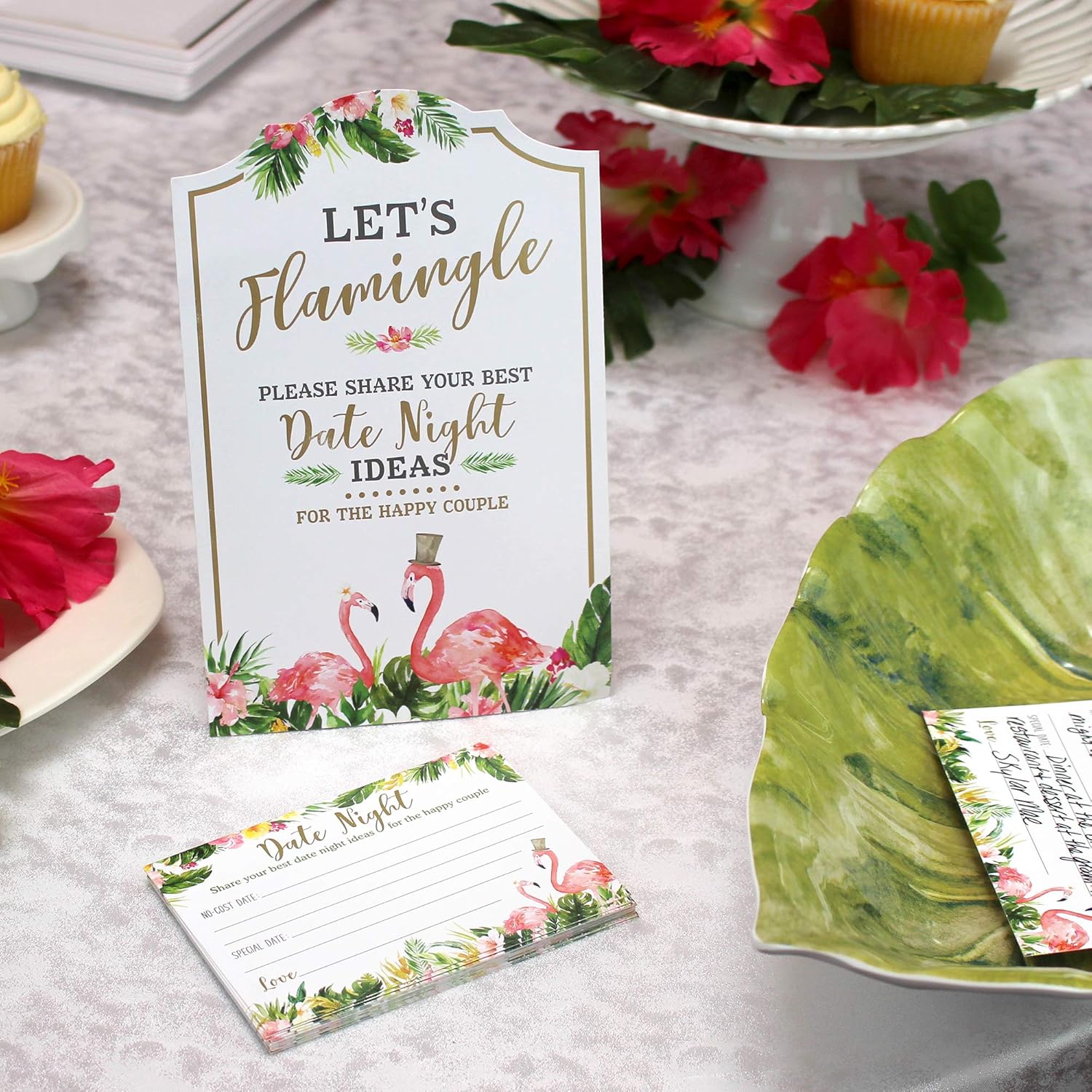 Flamingo Theme Bridal Shower Game Set