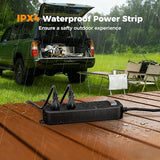 Outdoor Weatherproof Power Strip 4 Outlets 6FT Extension Cord 1700J Surge Protector