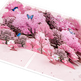 3D Cherry Blossom Pop-Up Birthday Card – Elegant Pink Blossom Trees With Butterflies And Birds – For Spring, Valentine'S Day, Mother’S Day, And Anniversaries – Floral Pop-Up Card For Women