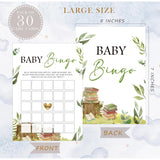 Storybook Baby Bingo Game, Baby Shower Game, Pack Of 30 Game Cards, Gender Neutral Boy Or Girl, Fun Baby Game And Activity - Fa56