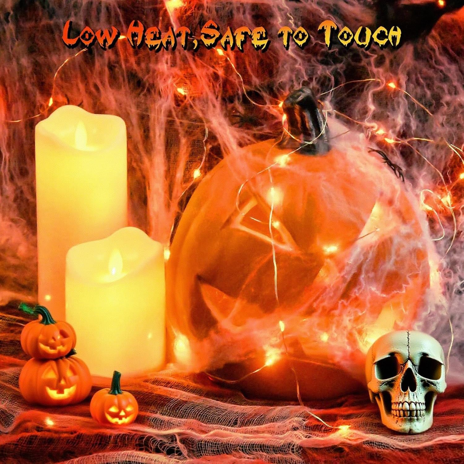 Halloween Led Fairy Lights Battery Powered 16.4Ft String Lights Battery Operated For Wedding, Home, Garden, Party, Hallo