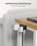Desk Clamp Power Strip 6 Outlets 4 USB Ports 2 USB C 5FT Flat Plug Surge Protector 900J Black