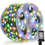 1000 Led Fairy String Lights, 328Ft Long Outdoor Christmas Lights, Waterproof Ip65 Green Pvc Copper Wire Lights, 8 Light