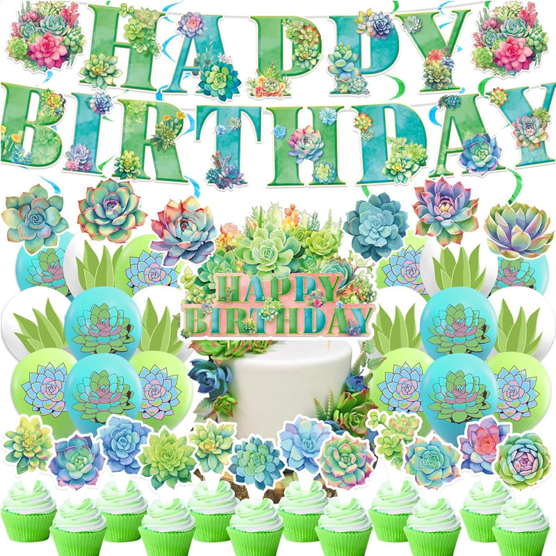 Succulent Plants Birthday Party Decorations Succulent Plants Party Sup