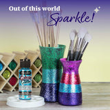 DecoArt Galaxy Glitter Rainbow Acrylic Paint Set – 9 Bottles (2 fl oz) – Bright Multicolor Glitter Paints for Crafting, Art Projects & Creative DIY Crafts