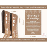Funny Baby Shower Games For Girl Or Boy Activities, 2 Rolls, 2 Inches X 150 Feet, Kraft Tummy Measure, Fun & Easy Idea