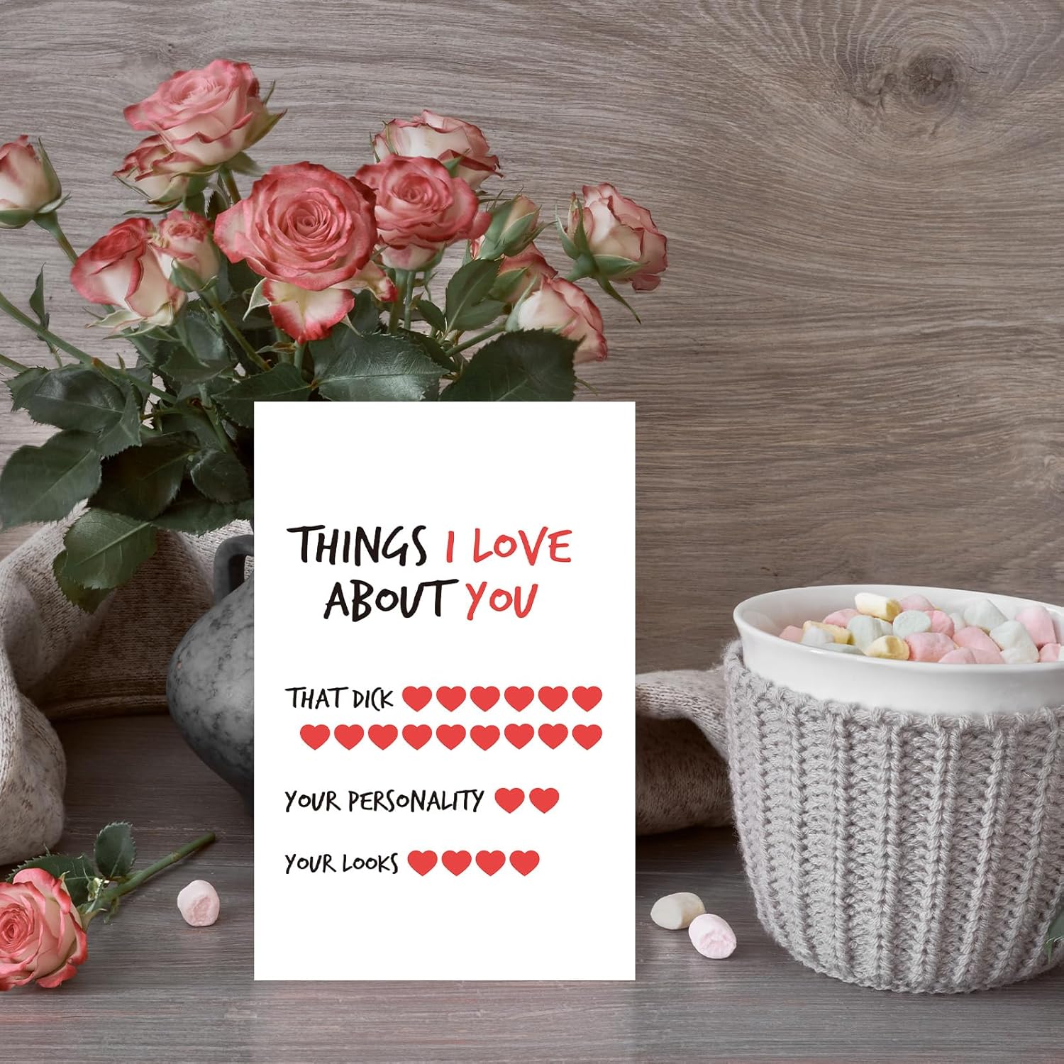 Hilarious Boyfriend Valentines Day Card, Funny Valentines Day Card For Men, Happy Valentines Day Card For Husband Him, Love About You
