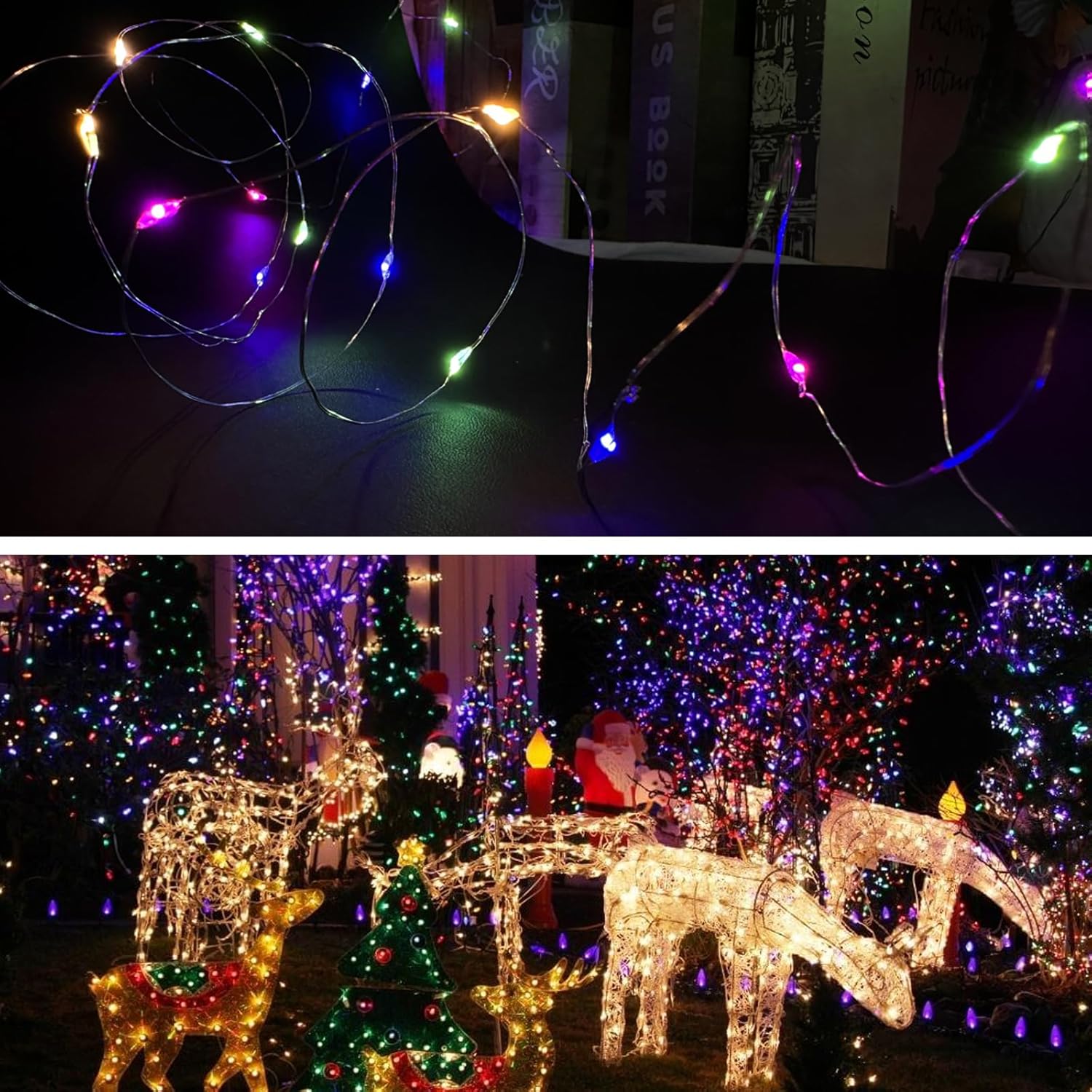 16 Ft 50 Led Fairy Lights Battery Operated Mini Battery Powered Copper Wire Starry Fairy Lights For Bedroom Decoration,