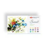 Watercolor Paint Set 12 Pans For Floral & Botanical Painting By Nevskaya Palitra