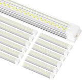 12 Pack 8FT LED Shop Lights 100W 15000LM 6000K Linkable Garage Workshop Fixtures