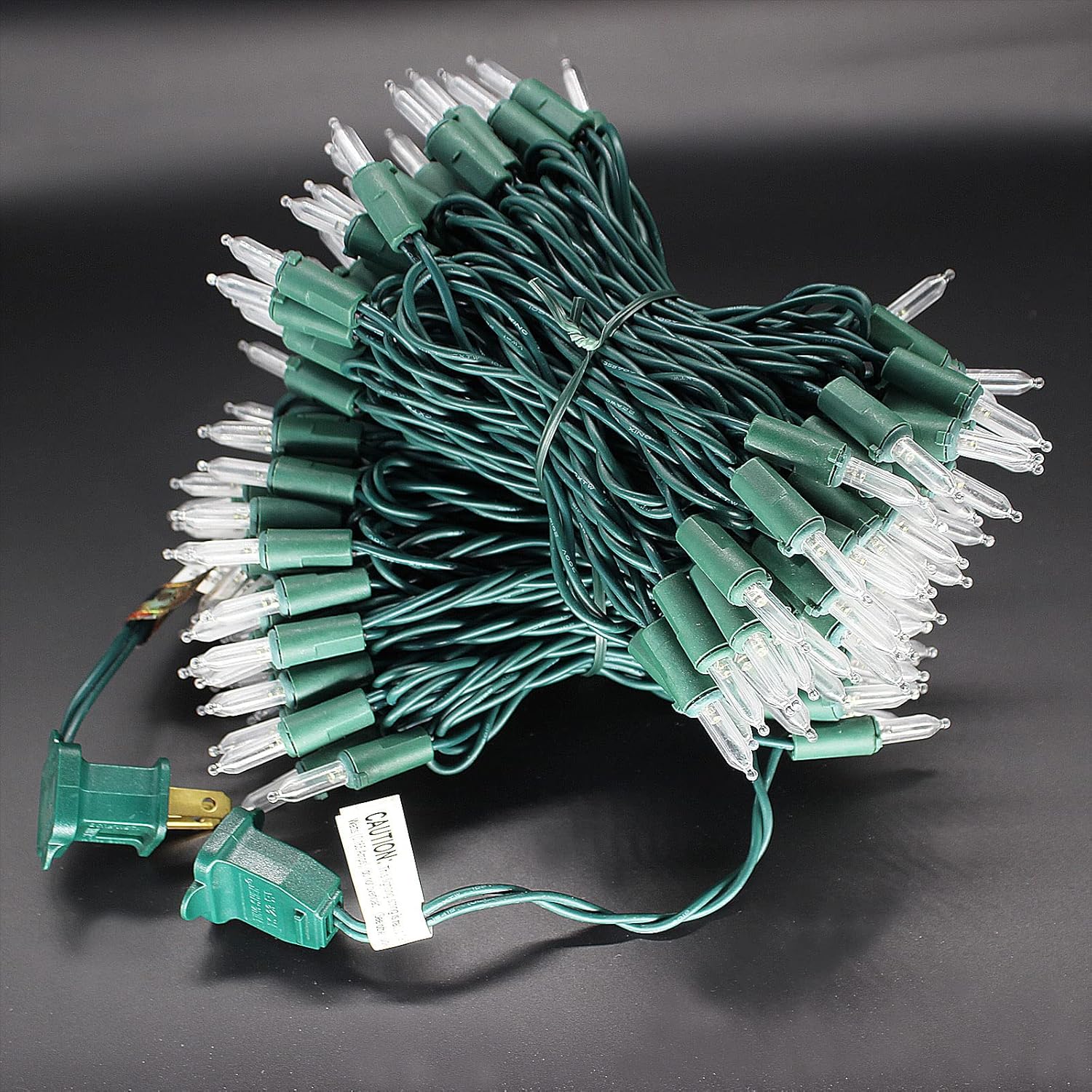 150 Led Cool White Christmas Lights On Green Wire, 50 Feet Xmas Tree Lights, Ul Certified For Outdoor Indoor