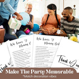 Who Knows Mommy Best Baby Shower Game Gender Neutral - 50 Pcs Funny Baby Shower Party Games Activities For Guests