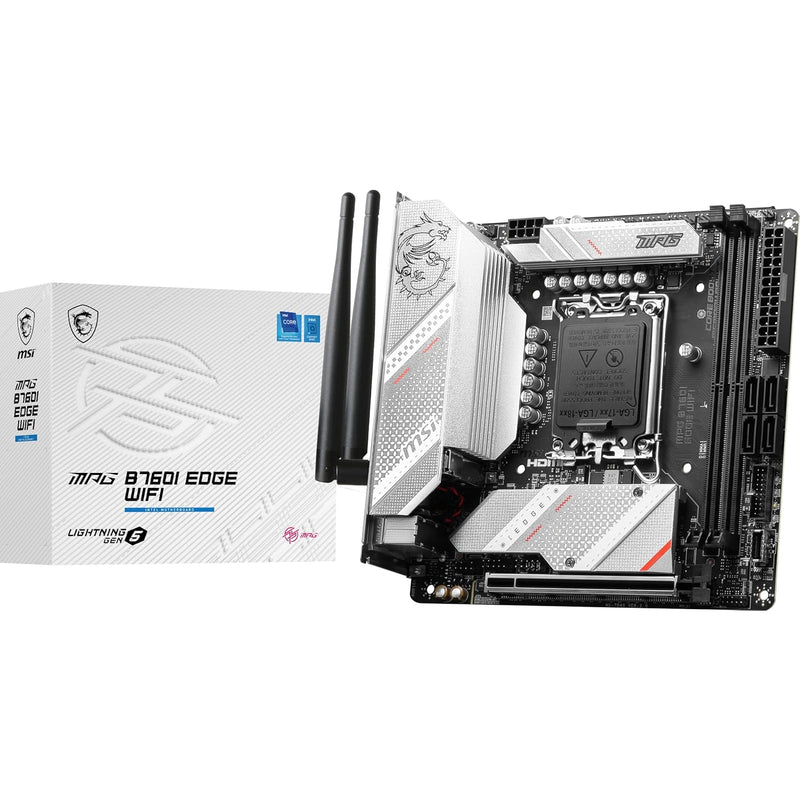 MSI MPG B760I Edge WiFi Gaming Motherboard (Supports 12th/13th Gen Intel Proce