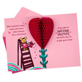 Hallmark Valentine's Day Card for Granddaughter (Pop Up Honeycomb)