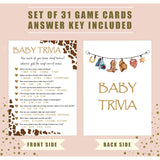 Baby Shower Games - Cowboy Baby Trivia Game For 30 Guests With Game Cards, Gender Reveal Games (20)