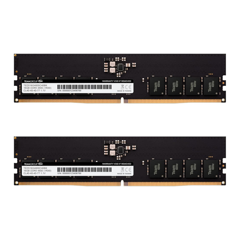 Elite Ddr5 32Gb Kit (2X16Gb) 4800Mhz (Pc5-38400) Cl40 Non-Ecc Unbuffered 1.1V