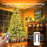 Fairy Lights Battery Operated, 33Ft 100 Led Twinkle Lights With Remote And Timer, 8 Modes Waterproof Lighting For Diy Be
