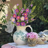 2 Pcs Artificial Flowers Daisy Fake Wildflowers Bouquet Purple Faux Wildflower Lavender Summer Flowers Artificial For Decoration Spring Silk Floral Arrangement Wedding Party Table Centerpieces