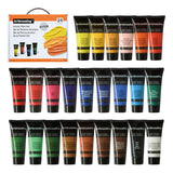 Acrylic Paint Set,24 Colors 0.74 Oz/22Ml Tubes,Highly Pigment Art Paints For Canvas,Wood,Fabric,Paper, Giftable Choice For Artists,Beginner To Pro (24 Colors)