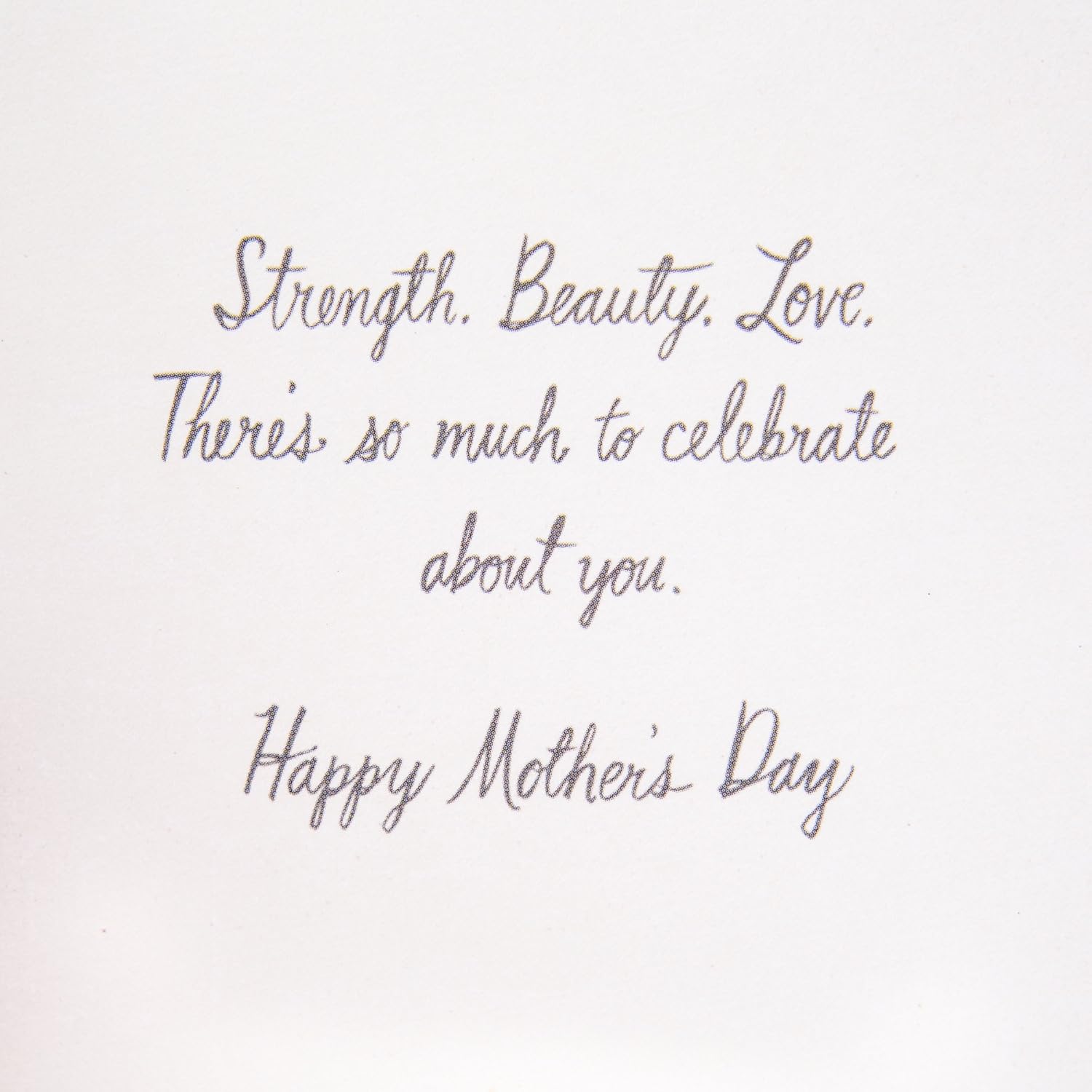 Hallmark Signature Mother's Day Card (Strength, Beauty, Love)
