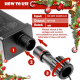 2Pack 12V 1.5A Yard Inflatable Plug Adapters With 2 10Ft Extension Cables Replacement Class 2 Power Supply For Halloween