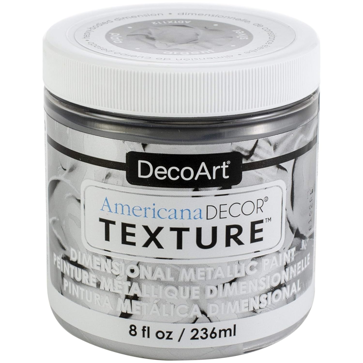 Decoart Texture Metallics 8oz Silver