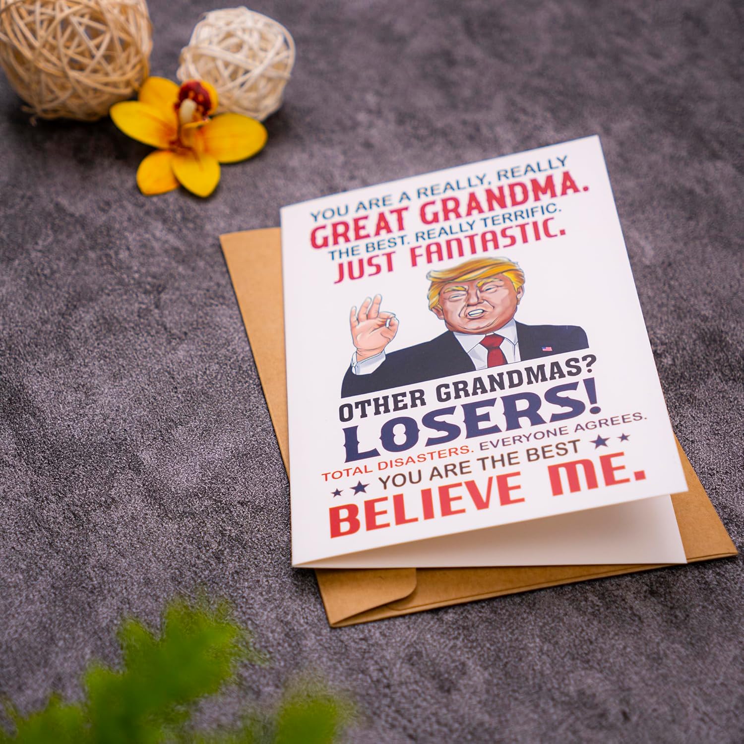 Funny Card For Grandma From Granddaughter Or Grandson, Humorous Birthday, Mother’S Day, Or Christmas For Her, New Grandma Greeting Card For Women