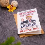 Funny Card For Grandma From Granddaughter Or Grandson, Humorous Birthday, Mother’S Day, Or Christmas For Her, New Grandma Greeting Card For Women