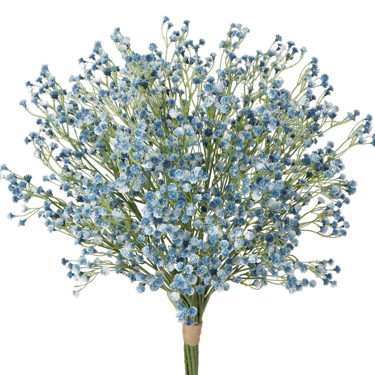 10 Pcs Baby'S Breath Artificial Flowers Bulk 3 Branches Faux Baby Breath Plastic Flowers Fake Gypsophila Flower Arrangement For Crafts Fake Flowers Bouquet For Wedding Home Decor Blue Baby Breath