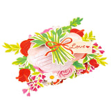 Beloved Rose Pop Up Card, 8 Inches Flower 3D Greeting Card With Love Tag, Romantic Floral Bouquet For Valentines, Birthday, Anniversary, Mothers Day, Her, Includes Envelope & Message Note
