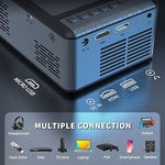 Mini 1080P Projector, WiFi, Portable, Home/Outdoor, iOS/Android, USB/HDMI