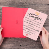 Back To School Supplies For Girls From Mom Dad Christmas Birthday Card For Daughter Adults Women Daughter Birthday Card From Parents Bonus Daughter In Law Gifts Inspirational Cards For Her Valentine