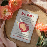 Cute Dad First Valentine'S Day Card From Baby, Happy First Valentine'S Day Card As Dad, Daddy 1St Valentines Cards From Son Daughter